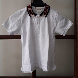 Gucci kids white polo